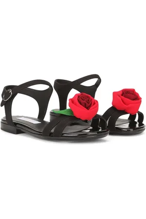 Dolce & Gabbana Rose-detail buckled sandals