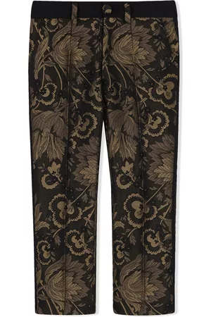 Dolce & Gabbana Boys Pants - Jacquard trousers - Black