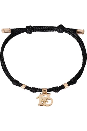 Dolce & Gabbana DG Logo Charm Cord Bracelet - Farfetch