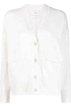Barrie Rib-detail cashmere cardigan