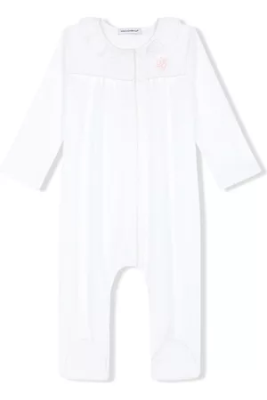Dolce & Gabbana Pajamas - DG-embroidered jersey and poplin pajamas - White