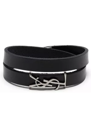 Saint Laurent Bracelets - Opyum double-wrap bracelet - Black