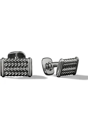 David Yurman Sterling Chevron cufflinks (22.3mm)