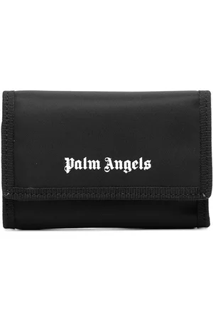Palm Angels Men Wallets - Logo print folded wallet - Black