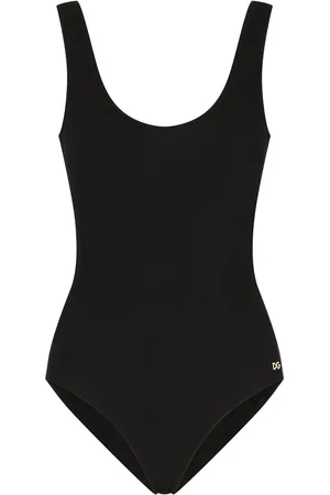 Dolce & Gabbana Logo-tag scoop-back swimsuit