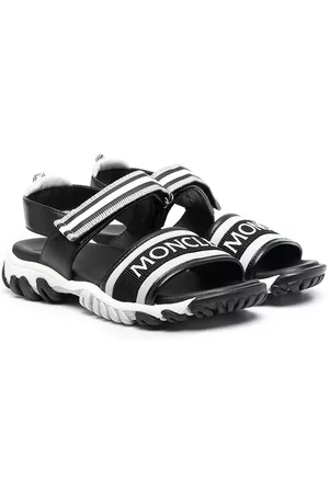 Moncler Logo-front strappy sandals - Black