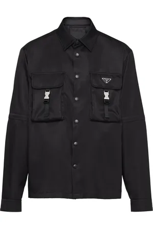 Prada Re-Nylon triangle-logo shirt