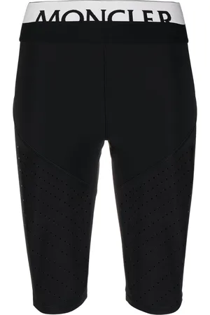 Moncler Logo waistband perforated cycling shorts