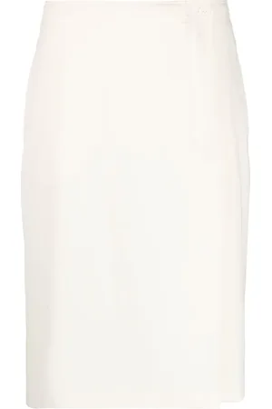 Aspesi Wrap-front midi skirt