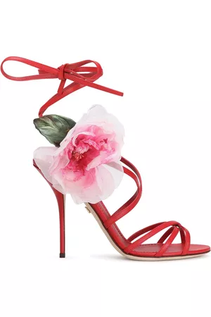 Dolce & Gabbana Floral-motif sandals - Red