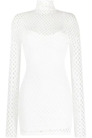 Philipp Plein Mesh-overlay mini dress