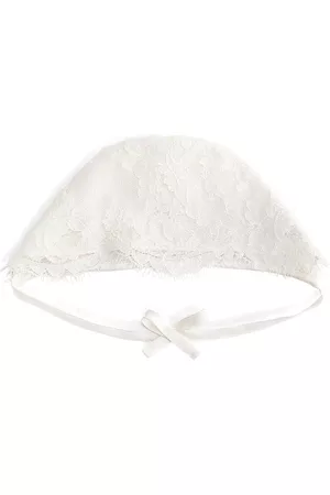 Dolce & Gabbana Boys Bow Ties - Bow detail lace hat - White