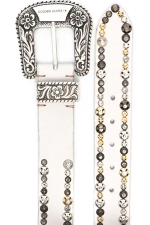 Golden Goose Lace stud-embellished belt