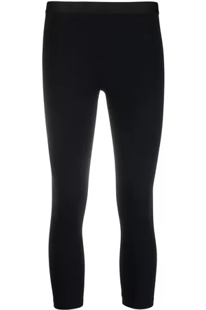 Dsquared2 Women Leggings - Logo-print cropped leggings - Black