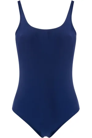 AMIR SLAMA Plain plunging back one-piece