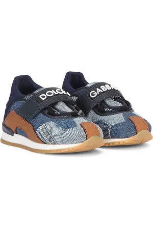 Dolce & Gabbana NS1 patchwork-denim sneakers