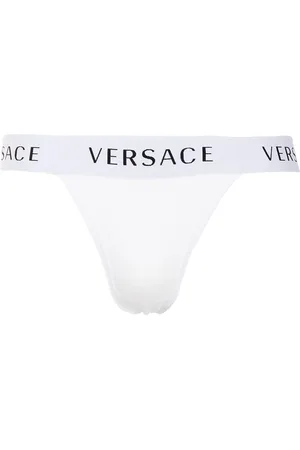 Versace Logo Waistband Thong - Farfetch