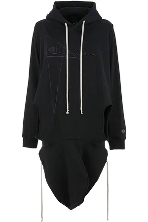 Rick Owens X Champion draped hoodie