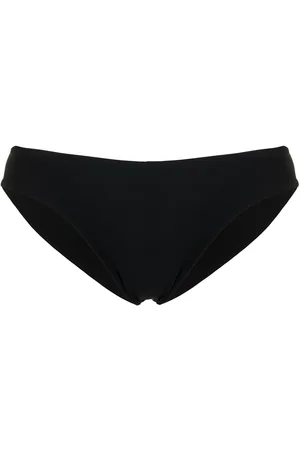 By Malene Birger Seabay High-waisted Monogram Jacquard Bikini Bottoms In  Black