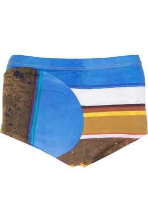 AMIR SLAMA Eco striped swimming trunks