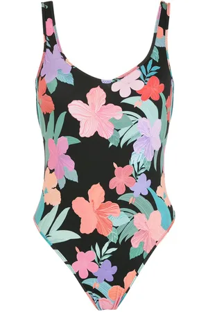 AMIR SLAMA Print Hibiscus swimsuit