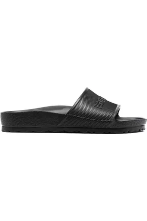 Birkenstock Women Slippers - Embossed-logo sliders - Black