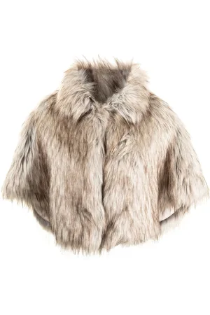Unreal Fur Nord faux-fur cropped cape