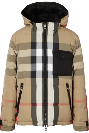BURBERRY Convertible Quilted Shell Hooded Down Jacket for Men