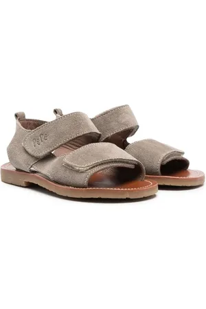 PèPè Touch-strap suede sandals