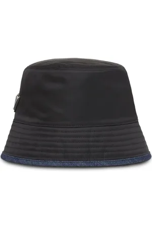 Prada Re-Nylon and denim bucket hat