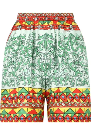 Dolce & Gabbana Carretto-print twill shorts