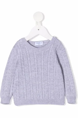 SIOLA Cable-knit cotton jumper