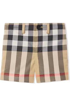 Burberry Shorts - Check-print tailored shorts - Brown