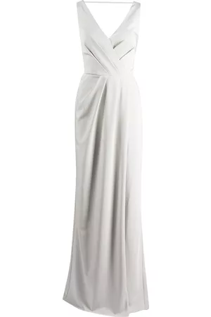 Marchesa Notte Women Evening Dresses - Cowl-detail floor-length gown - Grey