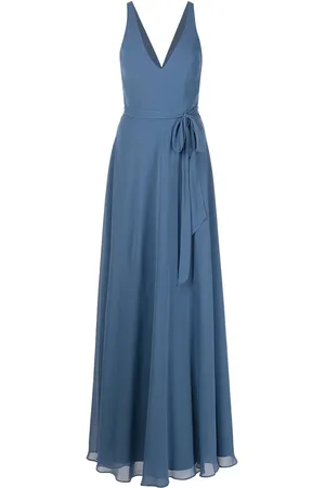 Marchesa Notte V-neck sleeveless gown
