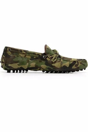 Scarosso James camouflage-print loafers