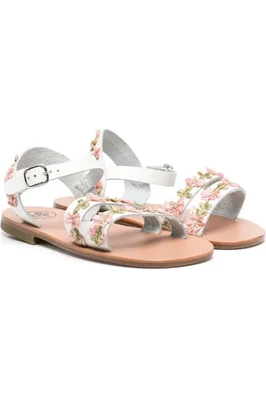 PèPè Floral embroidered sandals