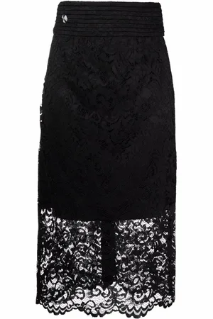 Philipp Plein High-waisted lace skirt