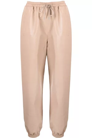 Stella McCartney Women Leather Pants - Kira faux leather trousers - Pink