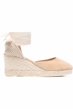 MANEBI Low-wedge espadrille sandals