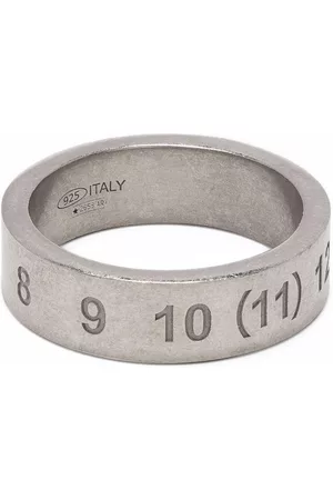 Maison Margiela Number-engraved ring - Silver