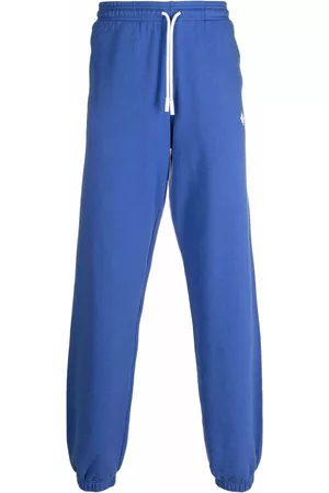 MARCELO BURLON Men Sweatpants - Logo-embroidered track pants - Blue