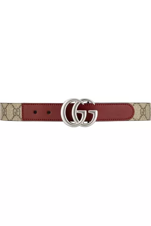 Gucci Belts - GG logo-plaque belt - Red