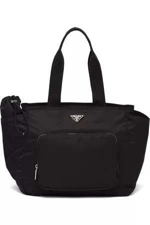 Prada Bags - Enamel logo plaque changing bag - Black