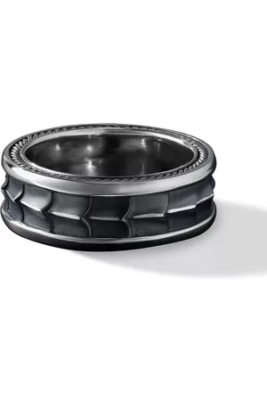 David Yurman Men Band Rings - Armoury band ring - Silver