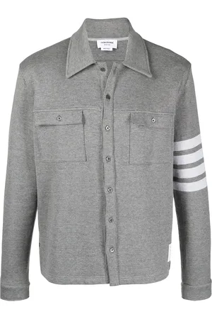 Thom Browne 4-Bar stripe cotton-jersey jacket