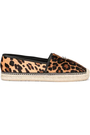 Dolce & Gabbana Leopard-print logo-tag espadrilles