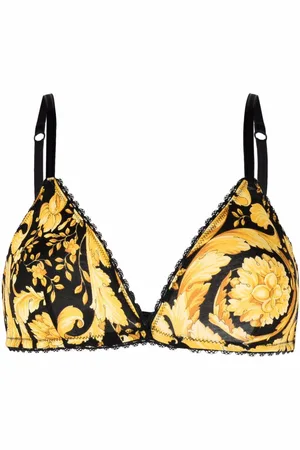 Curve Muse Women's Plus Size Full Coverage Lightly Padded Underwire Lace  Bra-2PK-Cream/Golden,Brown/Yellow-32B at  Women's Clothing store