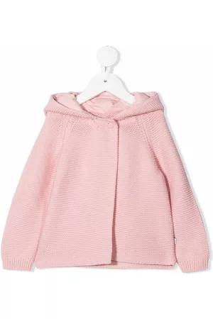 Stella McCartney Jackets - Knitted hooded jacket - Pink