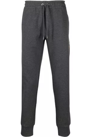 Dolce & Gabbana Men Sweatpants - Drawstring-waist cotton track trousers - Grey